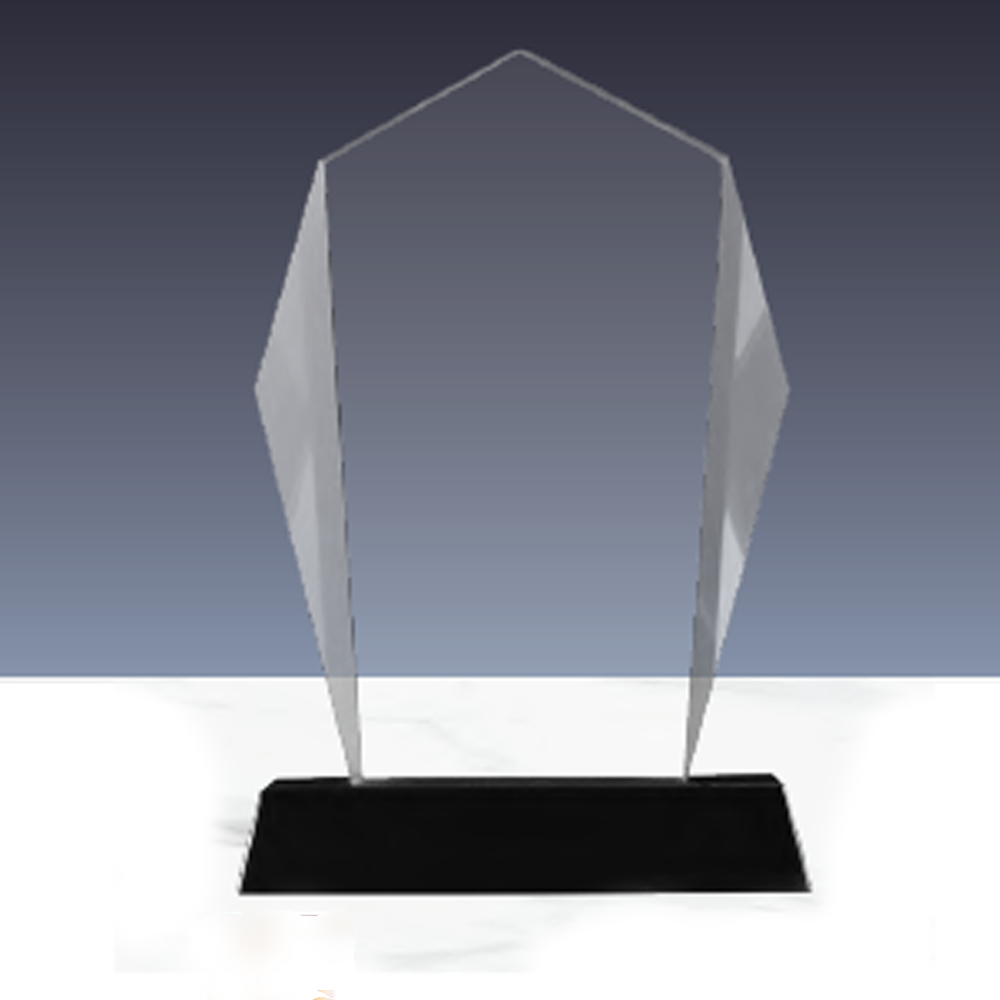 CR-09 Crystal Award with Black Base